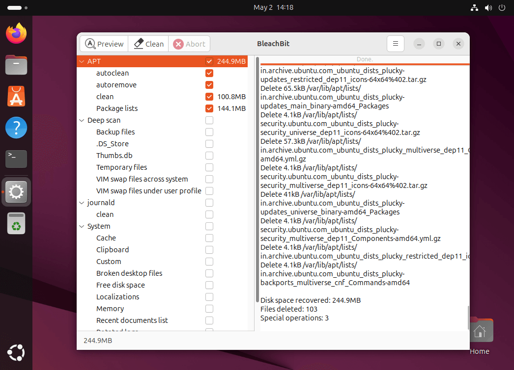 BleachBit: Clean Your System and Free Disk Space