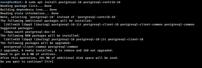 How to Install and Use PostgreSQL 18 on Ubuntu 24.04 LTS
