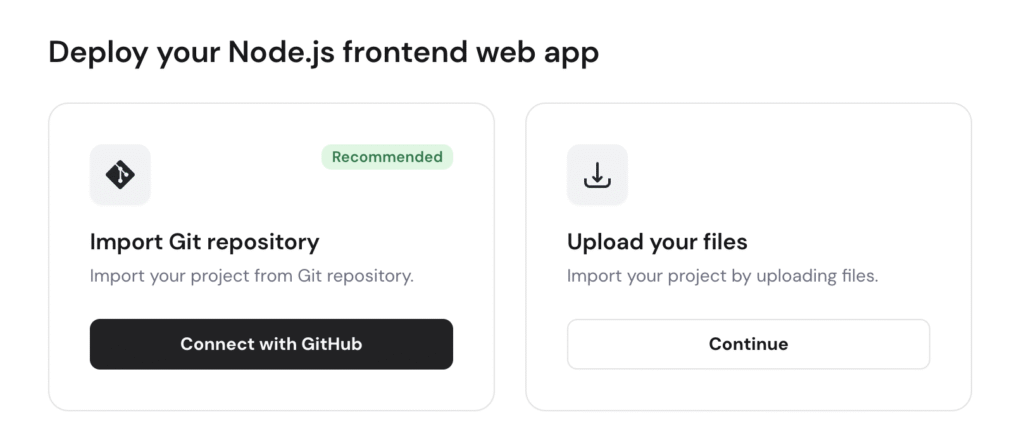 Hostinger cloud front-end hosting deployment options