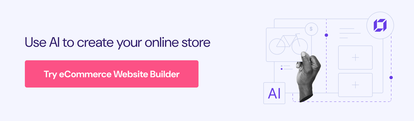 Hostinger website builder ecommerce store cta banner